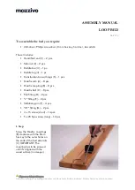 mazzivo LOOP BED Assembly Manual preview