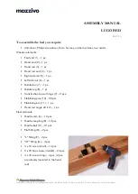 Preview for 1 page of mazzivo LUGO BED Assembly Manual