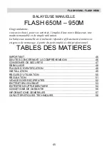 Предварительный просмотр 45 страницы Mazzoni FLASH 650M Use And Maintenance Manual