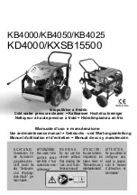 Mazzoni KB4000 Use And Maintenance Manual предпросмотр