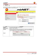 Preview for 111 page of MB Connect Line mbNET MDH 810 Manual