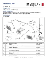 MB QUART 2884213 Installation Manual предпросмотр