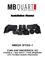 MB QUART CAN-AM MAVERICK X3 Installation Manual preview