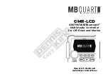 Предварительный просмотр 2 страницы MB QUART GMR-LCD Operator'S Manual