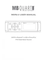 Предварительный просмотр 1 страницы MB QUART MB QUART MDR2.0 User Manual