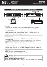 Preview for 8 page of MB QUART MB QUART Nano NSC 2100 Installation Manual