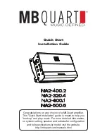 Preview for 34 page of MB QUART MBQR-STG3-2 Installation Manual