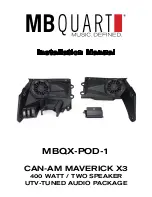 Preview for 1 page of MB QUART MBQX-POD-1 Installation Manual