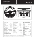 MB QUART NAUTIC NKF116 Specifications preview