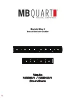 Preview for 1 page of MB QUART Nautic NSB6V1 Quick Start Installation Manual