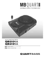 MB QUART QB201A User Manual предпросмотр