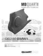 Предварительный просмотр 1 страницы MB QUART QB250 BMW1 User Manual