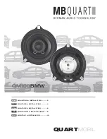 MB QUART QM100 BMW User Manual предпросмотр