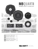 Предварительный просмотр 1 страницы MB QUART QM200.3 BMW Installation Manual