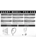 MB QUART Quart Mobil PSC 216 Installation Instructions Manual предпросмотр