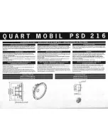 MB QUART Quart Mobil PSD 216 Installation Instructions Manual предпросмотр