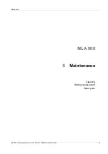 Preview for 25 page of MBA Instruments MLA 900 Operating Instructions Manual