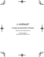 mbeat DAB02B Operation Manual preview