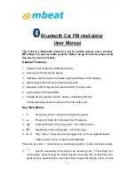 mbeat F-190 User Manual предпросмотр