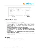 Preview for 5 page of mbeat USB-TR08 Instructions Manual