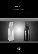 Preview for 1 page of MBL Radialstrahler 116F Owner'S Manual