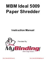 MBM 5009 Instruction Manual preview