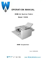MBM AeroFold 1500S Operation Manual preview