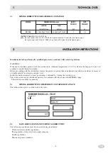 Предварительный просмотр 9 страницы MBM ECC46 Installation, Use And Maintenance Instructions