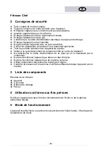 Preview for 23 page of MBM EF12+12B Operating Instructions Manual