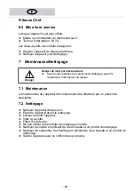 Preview for 28 page of MBM EF12+12B Operating Instructions Manual