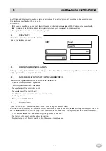 Preview for 5 page of MBM FCE 20 Installation, Use And Maintenance Instructions