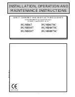 Preview for 1 page of MBM FGMD107 Installation, Operation And Maintenance Instructions