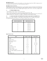 Preview for 9 page of MBM GF49T Installation, Use And Maintenance Instructions