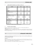 Preview for 13 page of MBM GF49T Installation, Use And Maintenance Instructions