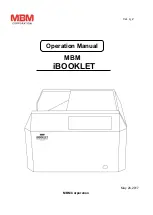 Preview for 1 page of MBM iBOOKLET Operation Manual