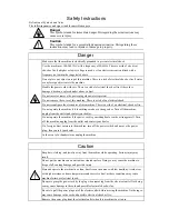 Preview for 3 page of MBM MBM 208J Operation Manual