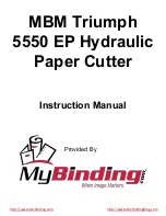 Preview for 1 page of MBM MBM Triumph 5550 EP Instruction Manual