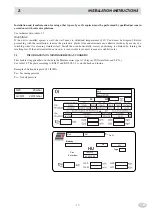 Предварительный просмотр 17 страницы MBM MINIMA G4SFE6 Installation, Use And Maintenance Instructions