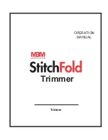 Preview for 2 page of MBM StitchFold Operation Manual