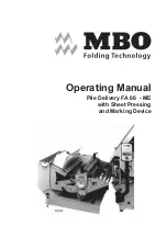 Предварительный просмотр 1 страницы MBO FA 66 ME Operating Manual