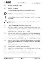 Предварительный просмотр 9 страницы MBO FA 66 ME Operating Manual