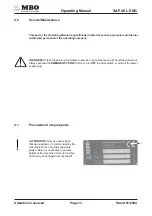 Предварительный просмотр 13 страницы MBO SAP 46 L Operating Manual