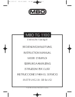 MBO TG 1100 Instruction Manual предпросмотр