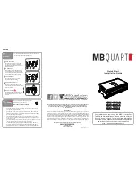 Preview for 2 page of MBQuart NA1-400.2 Quick Start Installation Manual