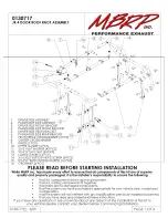 Preview for 1 page of MBRP 0130717 Assembly