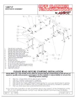 Preview for 1 page of MBRP Off Camber Fabrications 130717 Assembly