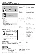 Предварительный просмотр 2 страницы MBS EMBSIN 101 I Operating Instructions