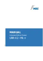 Предварительный просмотр 1 страницы MBS UBR-02 Mk II Manual