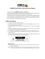 mbt Lighting LZ600RG User Manual preview