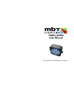 mbt Lighting PARDL24PRO User Manual предпросмотр